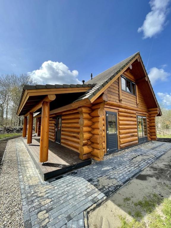 Unieke Houten Villa Met Sauna In Twente - 5P Den Ham 外观 照片