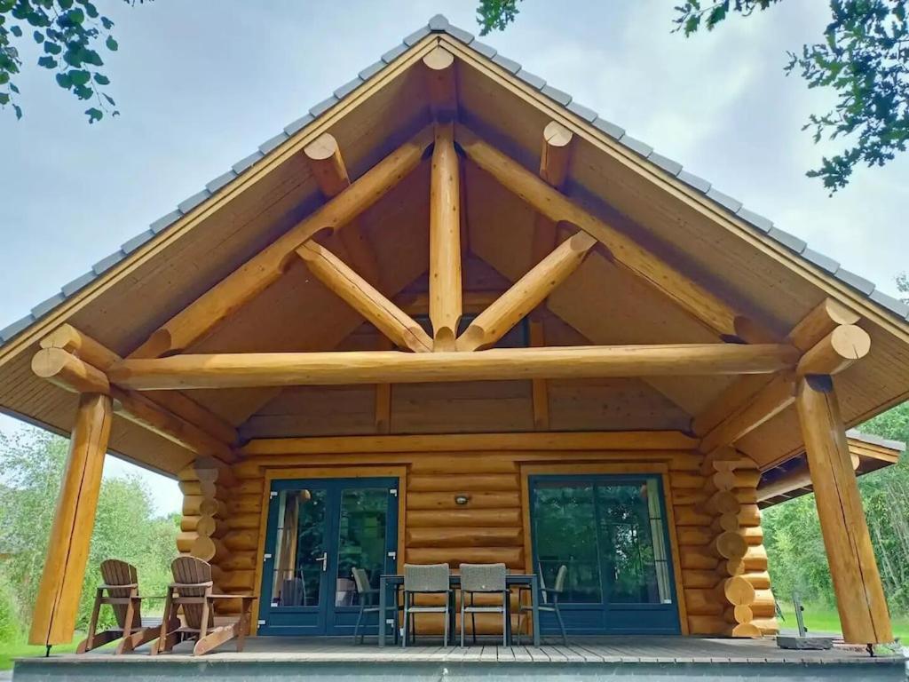 Unieke Houten Villa Met Sauna In Twente - 5P Den Ham 外观 照片