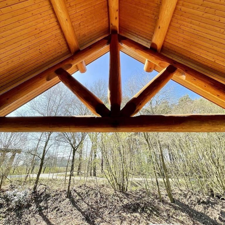 Unieke Houten Villa Met Sauna In Twente - 5P Den Ham 外观 照片